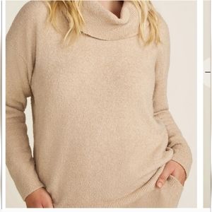 Barefoot Dreams CozyChic Ultra Lite Costal Cowl Neck Tunic Gray Sweater …